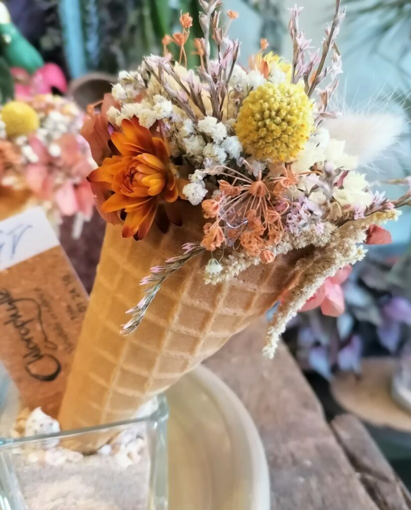 Bouquet de fleurs séchées