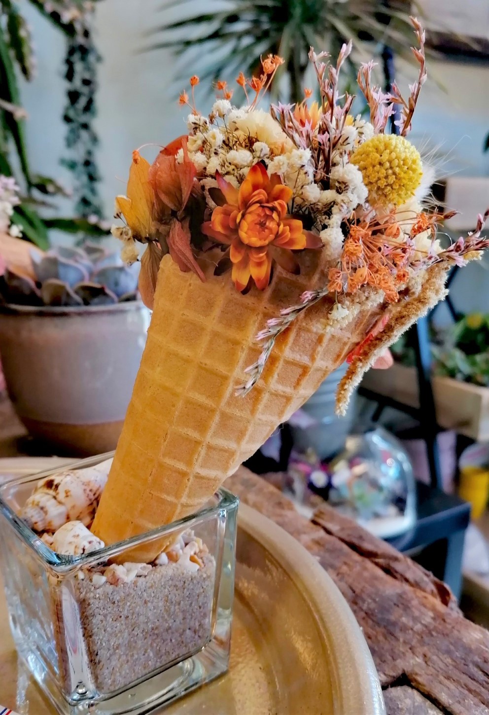 Bouquet de fleurs séchées