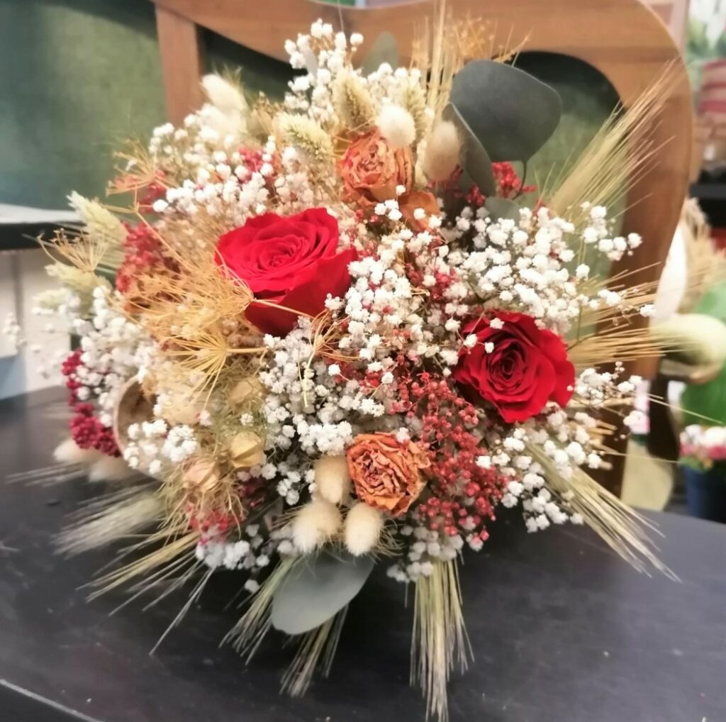 Bouquet de fleurs séchées