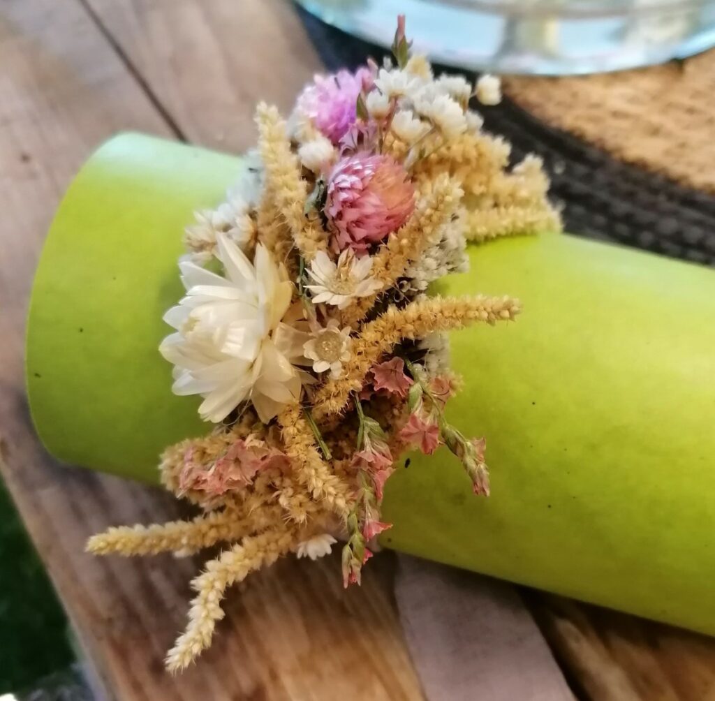 Couronne fleurs séchées