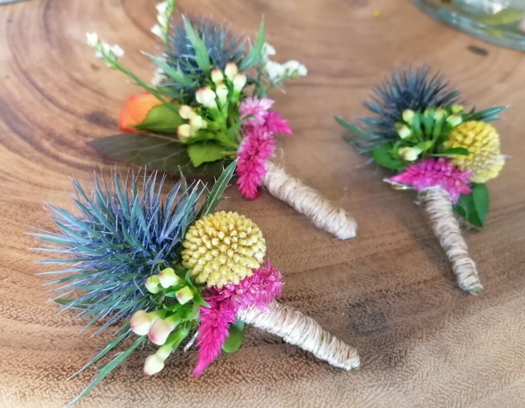 Boutonnière fleur